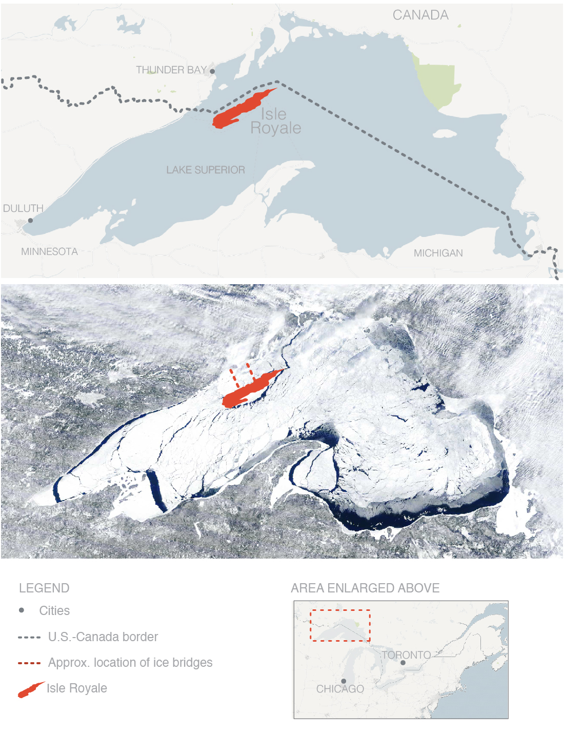 Isle Royale locator map