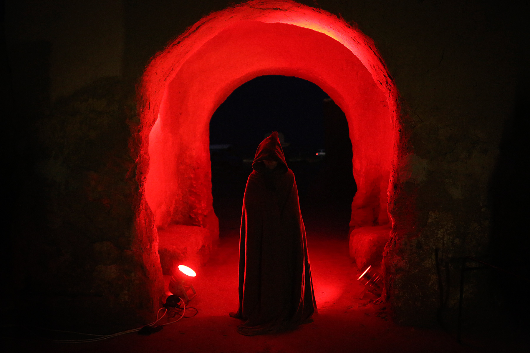 Night sky of Star Wars' Tatooine, in Tunisia